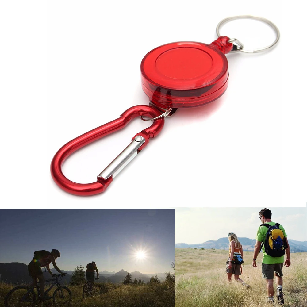 Металлический выдвижной брелок для ключей с защитой от кражи пряжка