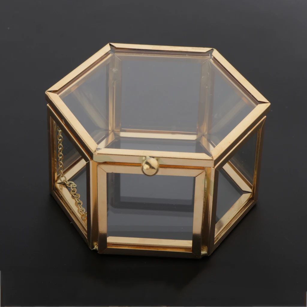 

Vanity Glass Jewellery Organizer Case Display Holder for Necklace Brooches