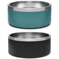 cat bowl dog pet bowl stainless steel cat food water bowl non slip base small pet easy to clean durable cat feeding bowls