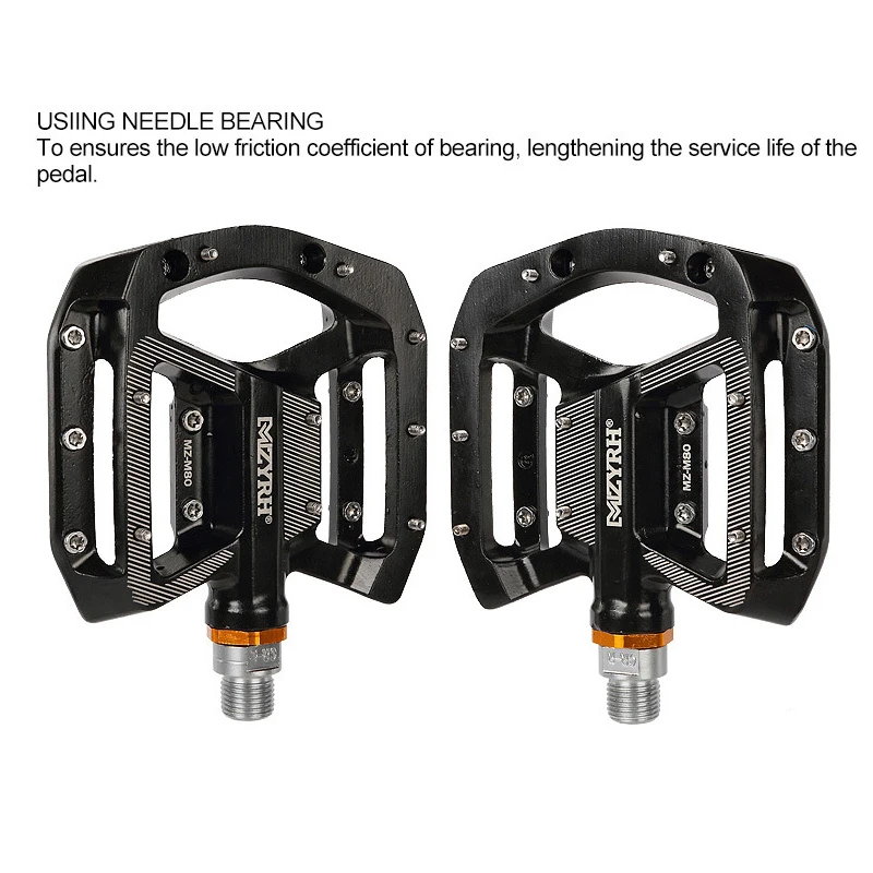 

Bike Pedal CNC Aluminum Body Cr-Mo Machined 9/16 Screw Thread Spindle 3 Ultra Sealed Bearings Platform