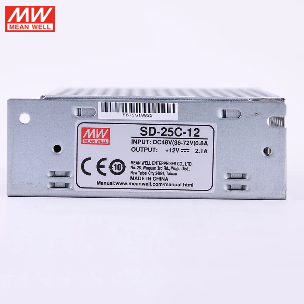 MEAN WELL SD-25C-12 вход 36 ~ 75 В постоянного тока в 12 2 1 а DC-DC преобразователь импульсный