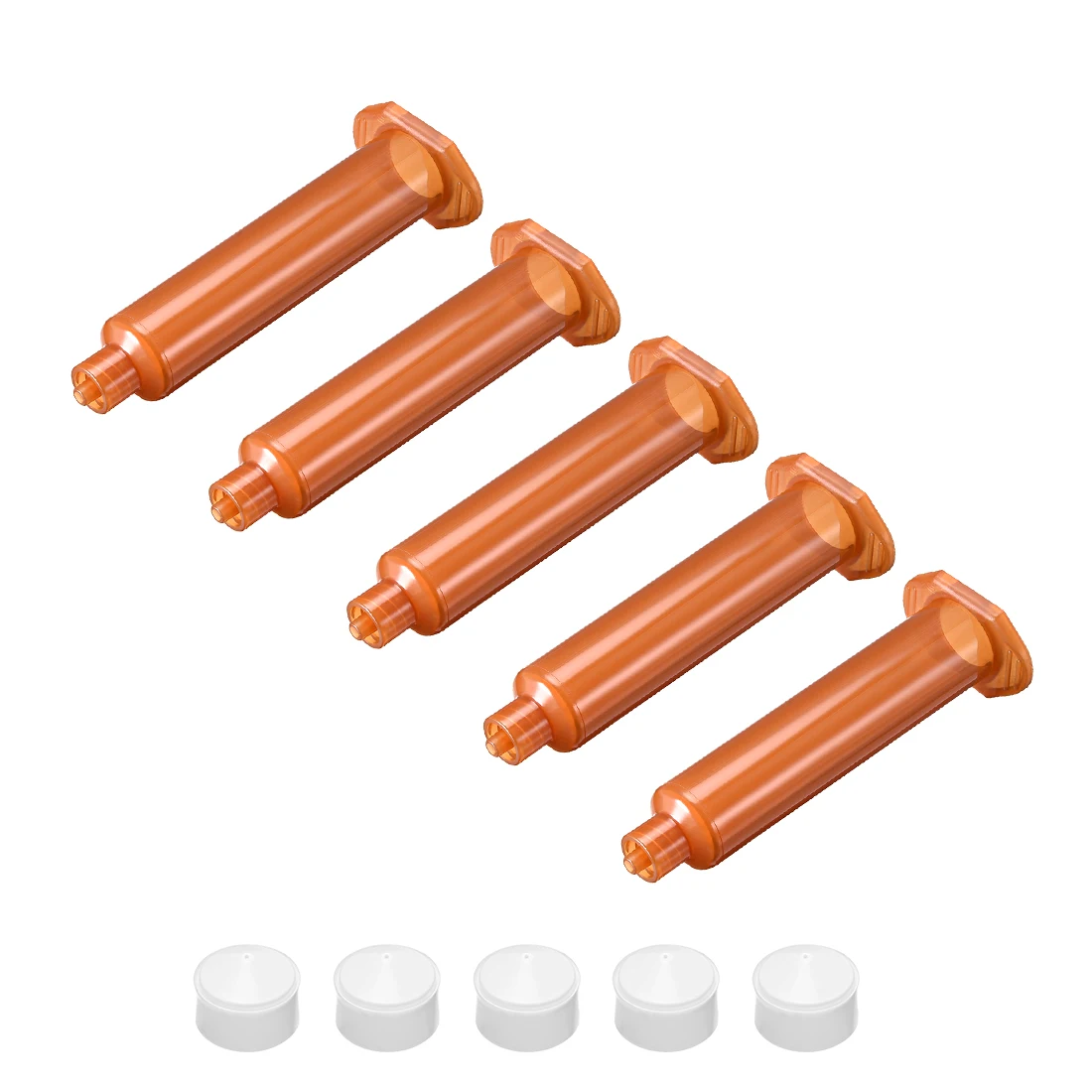 Uxcell 10CC/10 мл коричневый клей шприцы трубка рукав с поршнем для промышленных 5 шт |