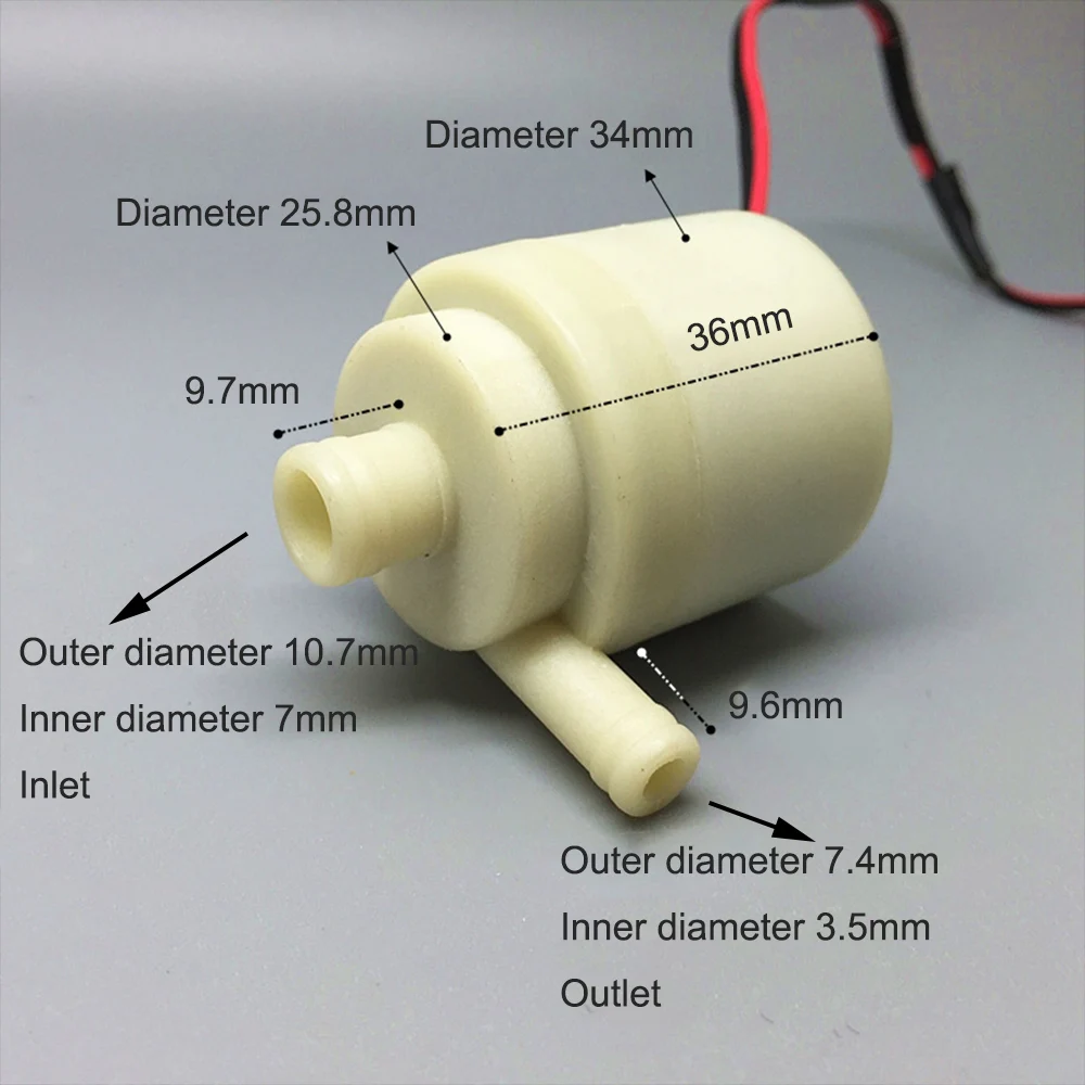 Миниатюрный Бесщеточный Водяной насос 12 В постоянного тока 5 Вт лопастной