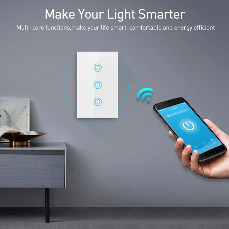 NEO COOLCAM 4 шт./лот 3CH Z-wave Plus US сенсорный выключатель 3 банды умный беспроводной умный пульт дистанционного управления выключатель света Панель US 908,4 МГц