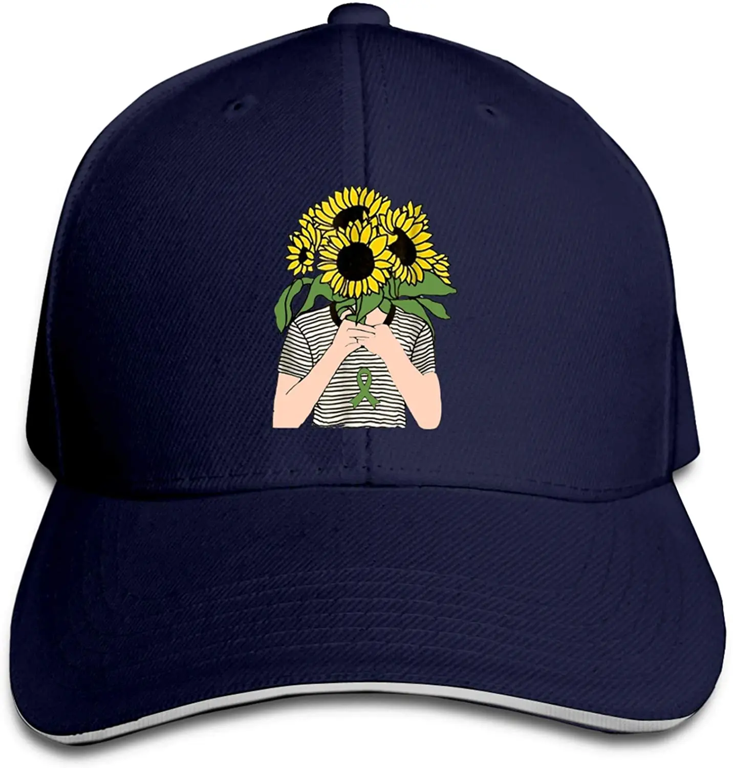 

Your Feelings are Valid Sunflower Mental Health Baseball Caps Sandwich Caps