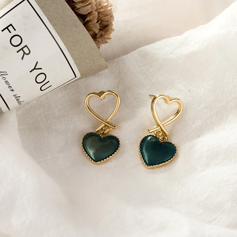 

Fashion net of hearts earring contracted personality pendant drop glaze earrings tide restoring ancient ways enamel glaze earrin