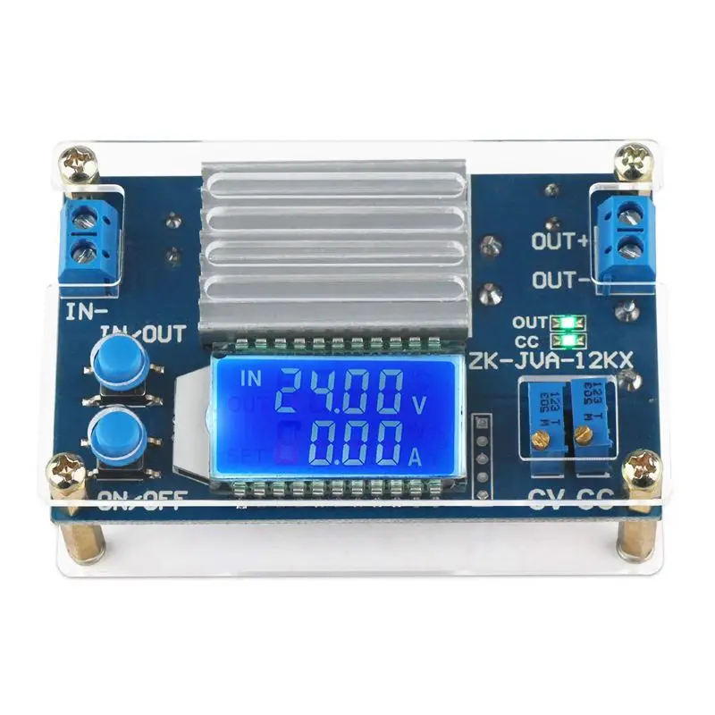 

DC 0-32V 12A постоянный ток напряжения LCD цифровой дисплей напряжения тока Регулируемый понижающий модуль питания