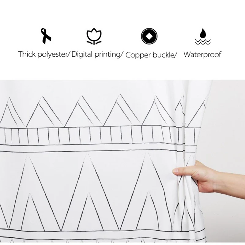 liangqi tassel shower curtain thicken ethnic style bathroom partition polyester waterproof pattern mildewproof high quality free global shipping