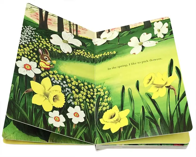 Книга на английском языке Я кролик жесткая карточка книга с картинками для детей