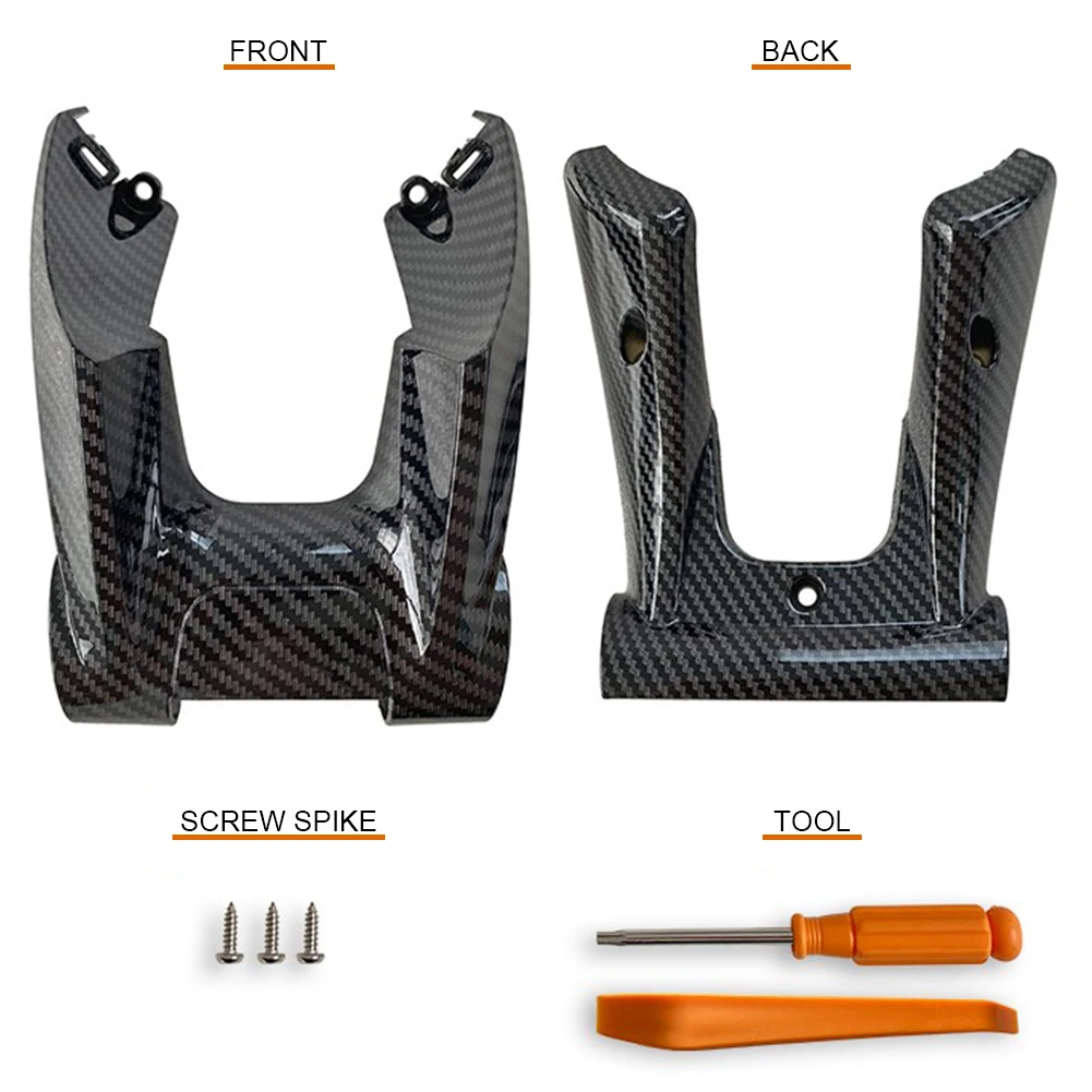 

For Mercedes-Benz C A E Class Car Carbon Fiber ABS Steering Wheel Lower Trim Cover Decoration