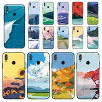 maiyaca hand painted landscape phone case for huawei honor 10 i 8x c 5a 20 9 10 30 lite pro voew 10 20 v30