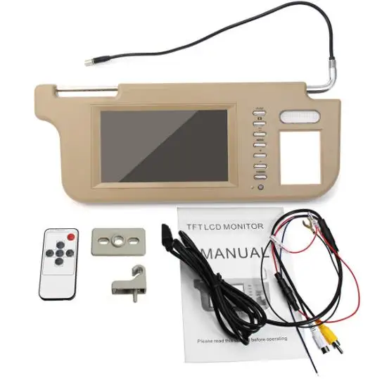 7 дюймовый универсальный солнцезащитный экран TFT ЖК дисплей внутреннее зеркало