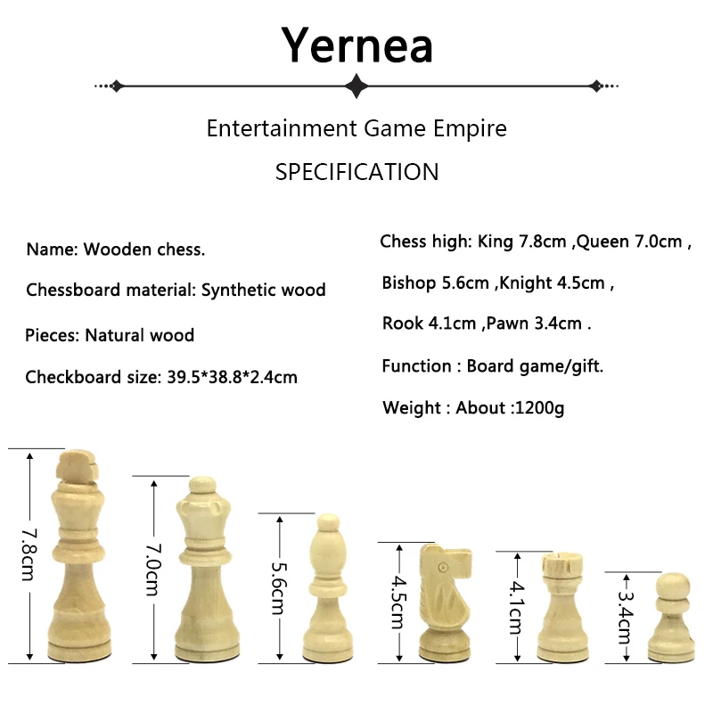 Magnetic Chess Wooden Board Game Set Solid Wood Pieces Entertainment Games Children Gift | Спорт и развлечения
