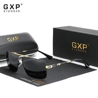 gxp 2021 fashion men women glasses structure design temples sunglasses brand 100polarized uv400 lens stainless steel material