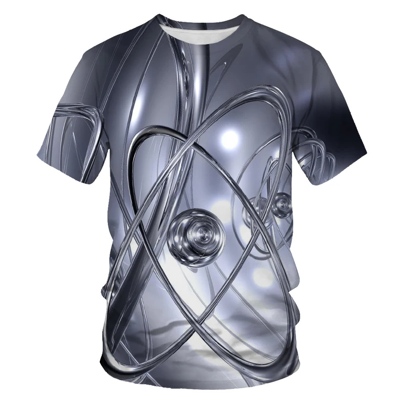 

Three-dimensional vision 3DT shirt summer breathable short-sleeved men's T-shirt personalized printing custom oversized T-shirt