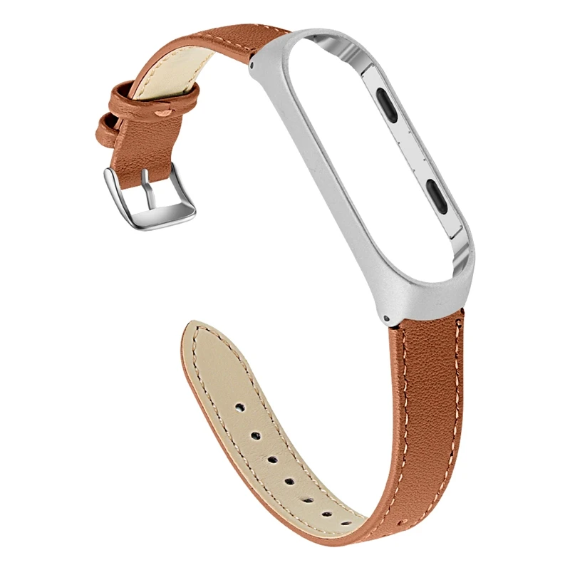 Brown OULUCCI браслет для xiaomi mi Band 4 ремешок силиконовый ремешок для xiaomi mi band 3/4 ремешок mi band 4 браслет - Color: Brown