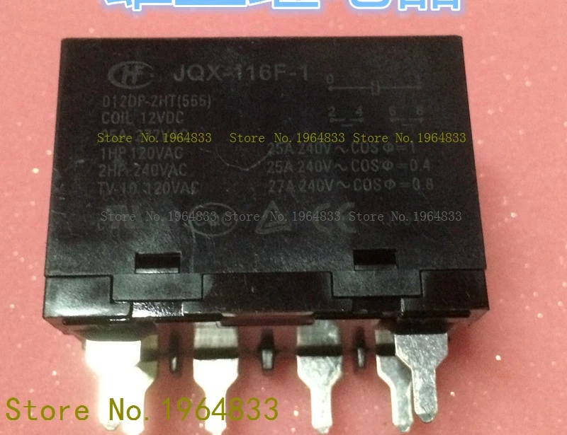 

JQX-116F-1 012DP-2HT 12V 6 25A