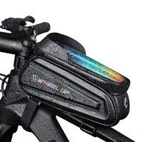 rainproof bike bag bicycle front top tube cycling bag reflective 7 0 inch phone holder case touchscreen bag mtb pack accessories