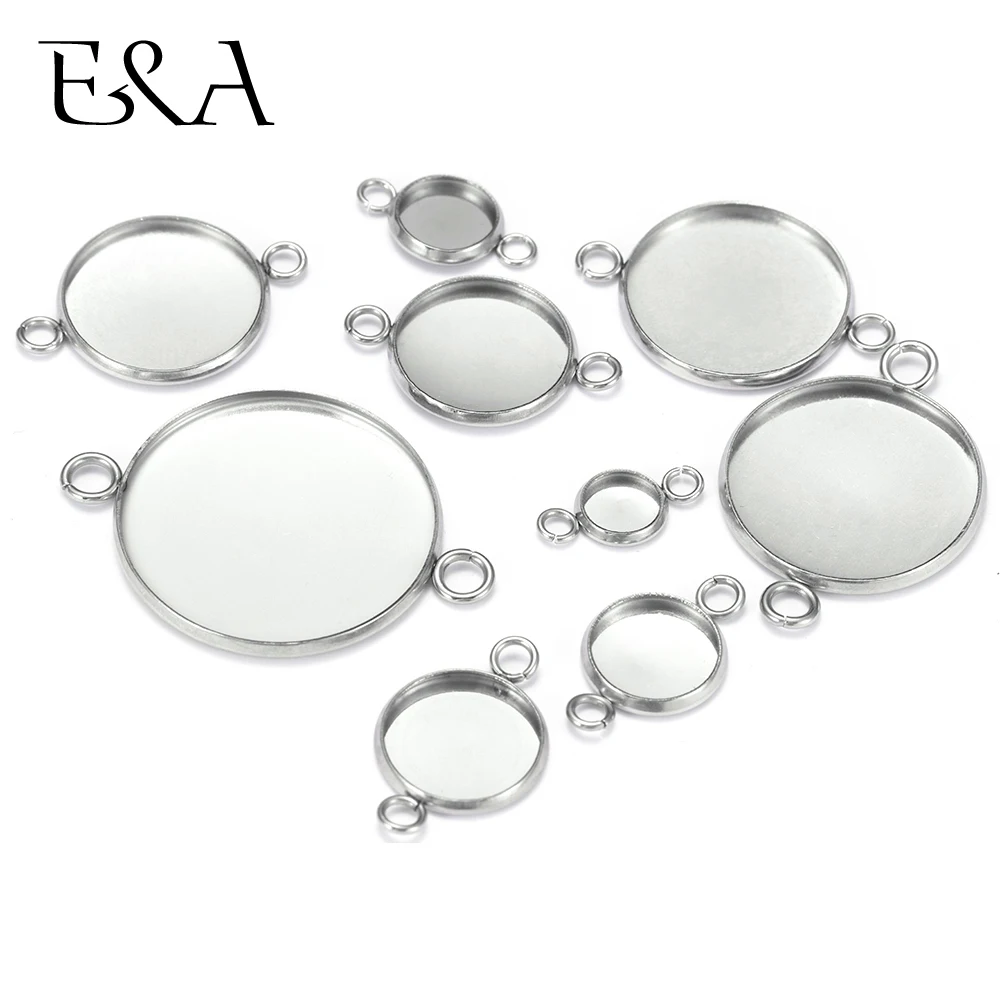 Коннектор из нержавеющей стали плоское круглое звено 1/1 двойная петля основа для