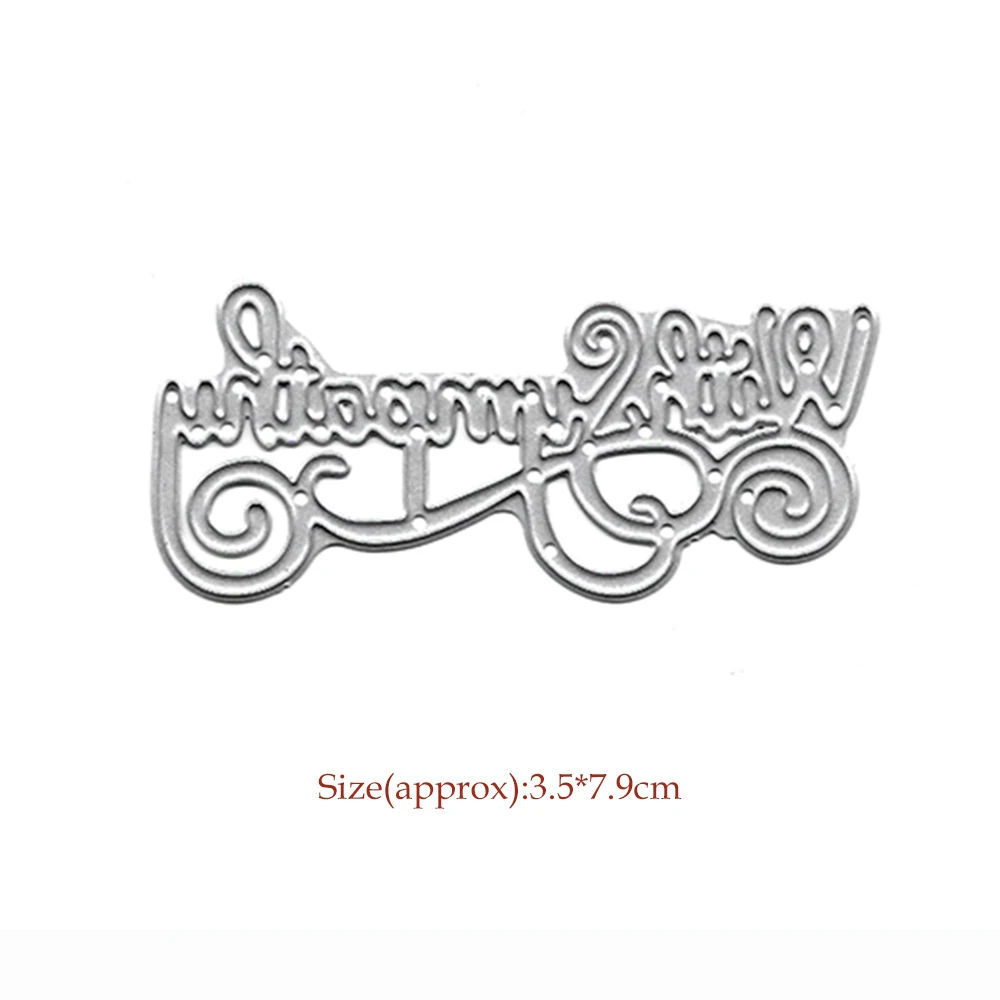 

Word With Sympathy Metal Die Cuts For Card Making Scrapbooking DIY Album Decor Embossing Template Stamping Dies Cutting Stencil