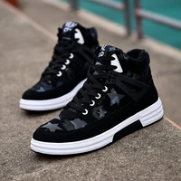autumn winter high top sneakers mens shoes casual skateboard footwear men designer shoes 2021 lace up platform ankle boots man