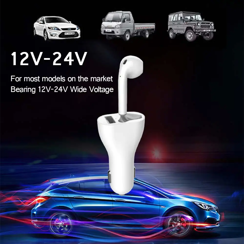 Charger Bleutooth Earphone Automatic Pairing Vehicle Car Bluetooth Headset Universal Safe Wireless Headphones | Автомобили и