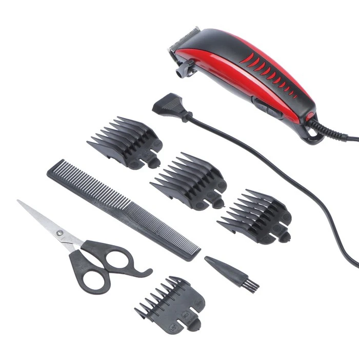 Машинка для стрижки LuazON LST 06 4 уровня 15 Вт красный 220 V 2810432|Машинки волос| |