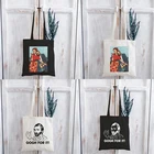 Ван Гог хозяйственная сумка Для женщин Ёмкость экологический Холст Сумка Многоразовые сумки для покупок с милым графическим Сумка-тоут Harajuku сумка для покупок