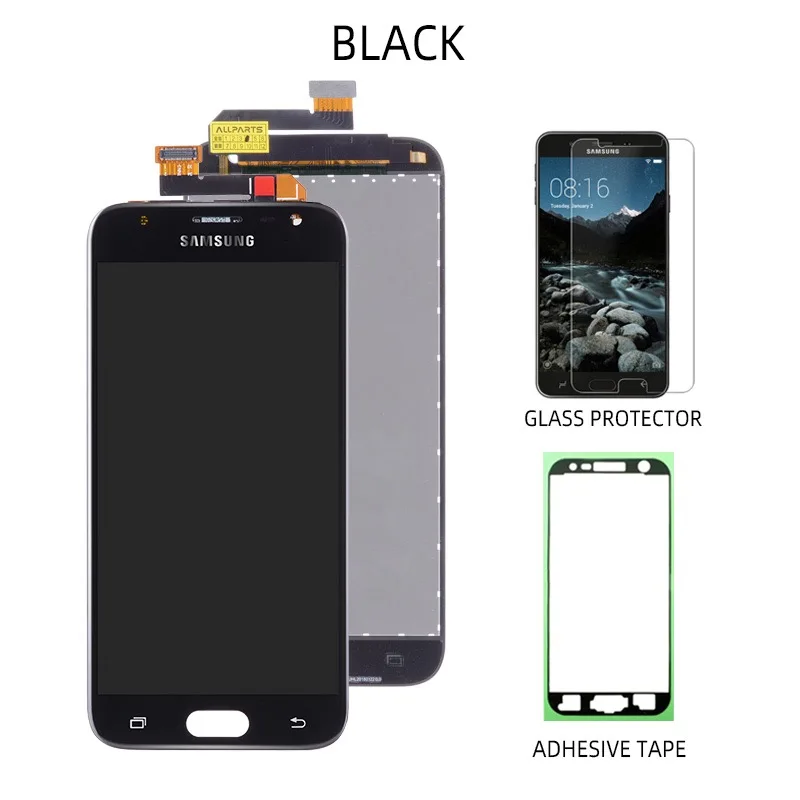 Дисплей для SAMSUNG Galaxy J3 LCD в сборе с тачскрином 5.0'' черный синий золотой J3 Pro LCD J330F J330 SM-J330F - Цвет: Black