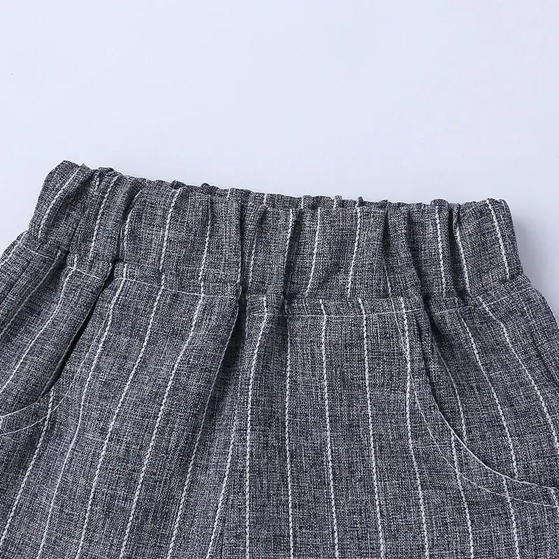 Комплект костюмов для мальчиков в полоску жилет рубашка брюки 3 шт. детская