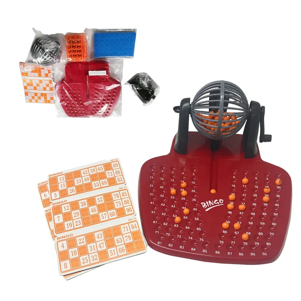 Лотерейный стакан лотерея 90 пронумерованных шаров 48 карт Семейная Игра