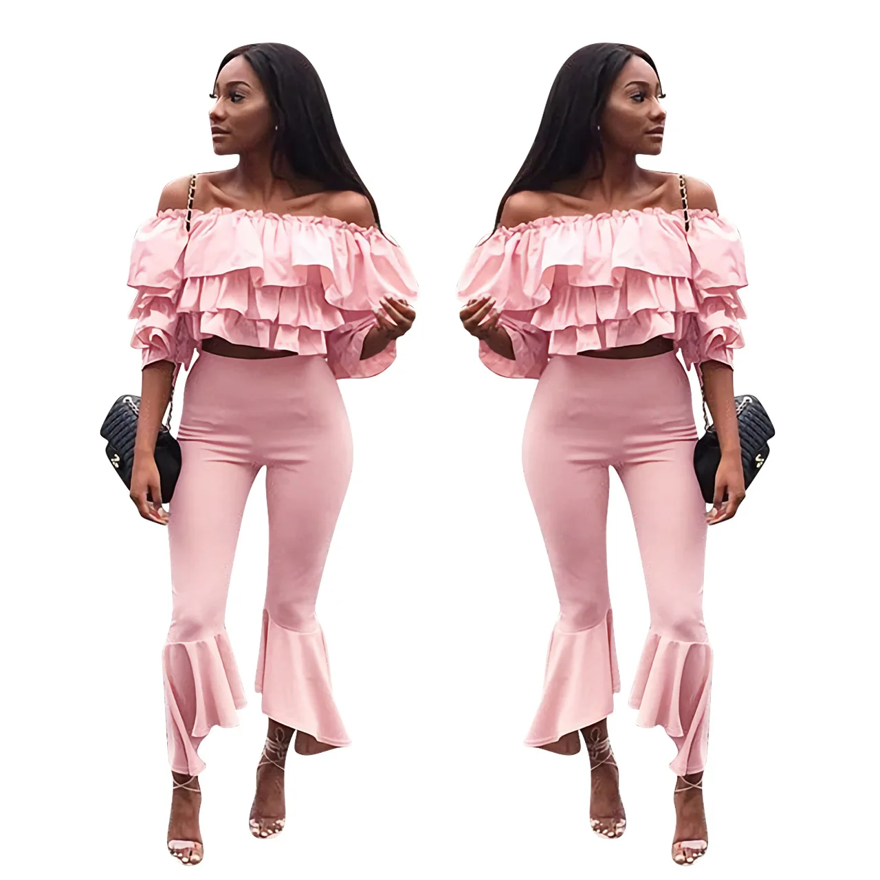 Ночной клуб для женщин принцесса ветер гофрированные трубки Топы ноги