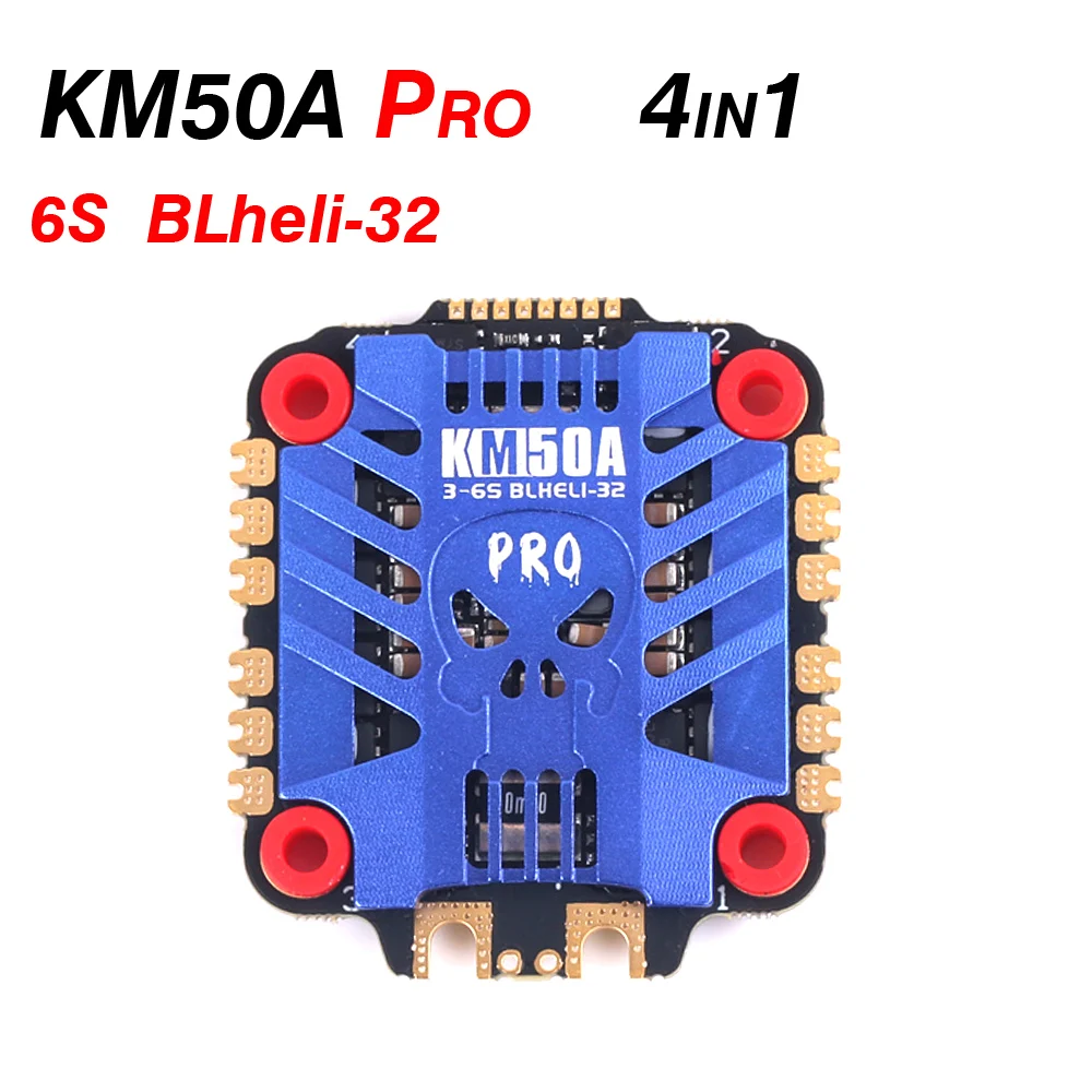 Skystars KM50A Pro 3-6S 4 в 1 ESC 32bit плата контроллера скорости с поддержкой BLHELI_32 DSHOT1200 для FPV