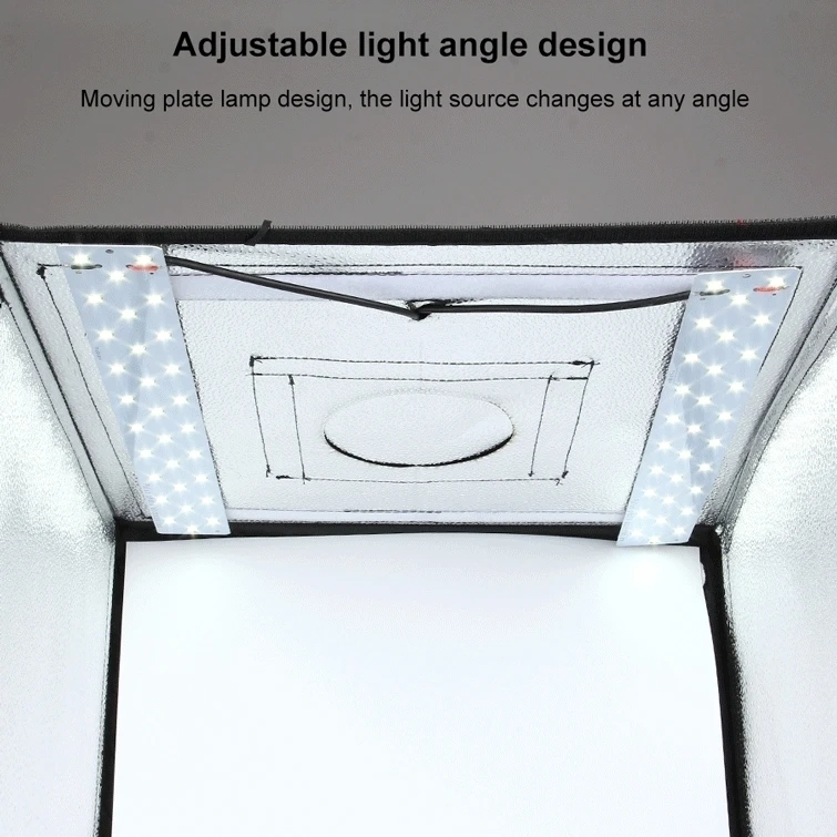 PULUZ 60*60 см 24 дюйма Портативный фотостудия коробка фотография Софтбокс 60 Вт белый освещение студия съемки палатка коробка наборы и 6 фонов
