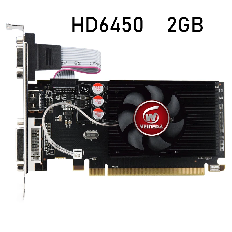HD6450 GPU Veineda настольные графические карты hd6450 2 Гб DDR3 графическая видеокарта PCI Express