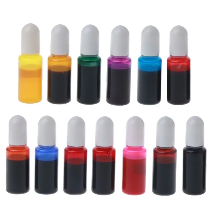 

13 Colors Alcohol-Based Drawing Inks Epoxy Resin Diffuse Liquid Pigment Crafts