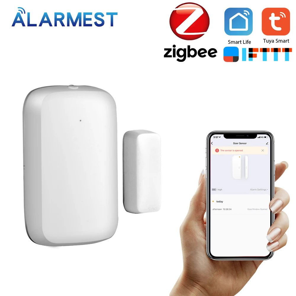 Сенсор Alarmest Zigbee для дверей/окон датчик контакта дверей датчики сигнализации