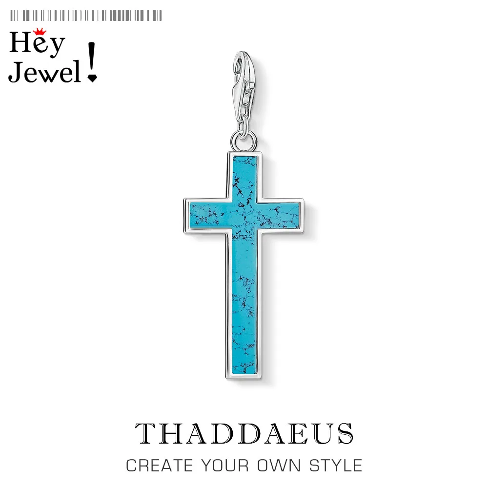 Подвеска с голубым крестом европейские аксессуары ювелирные изделия для женщин