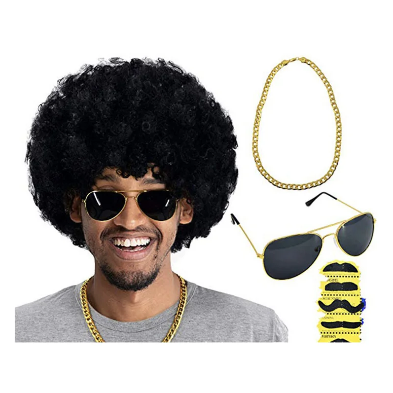 Ожерелье для солнцезащитных очков из тяжелого металла в стиле диско рок звезды 70