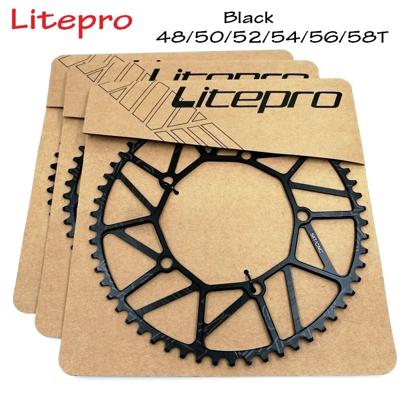 Litepro 130 BCD 48T 50T 52T 54T 56T 58T цепное кольцо 8 9 10 скоростной полый сплав однодисковый