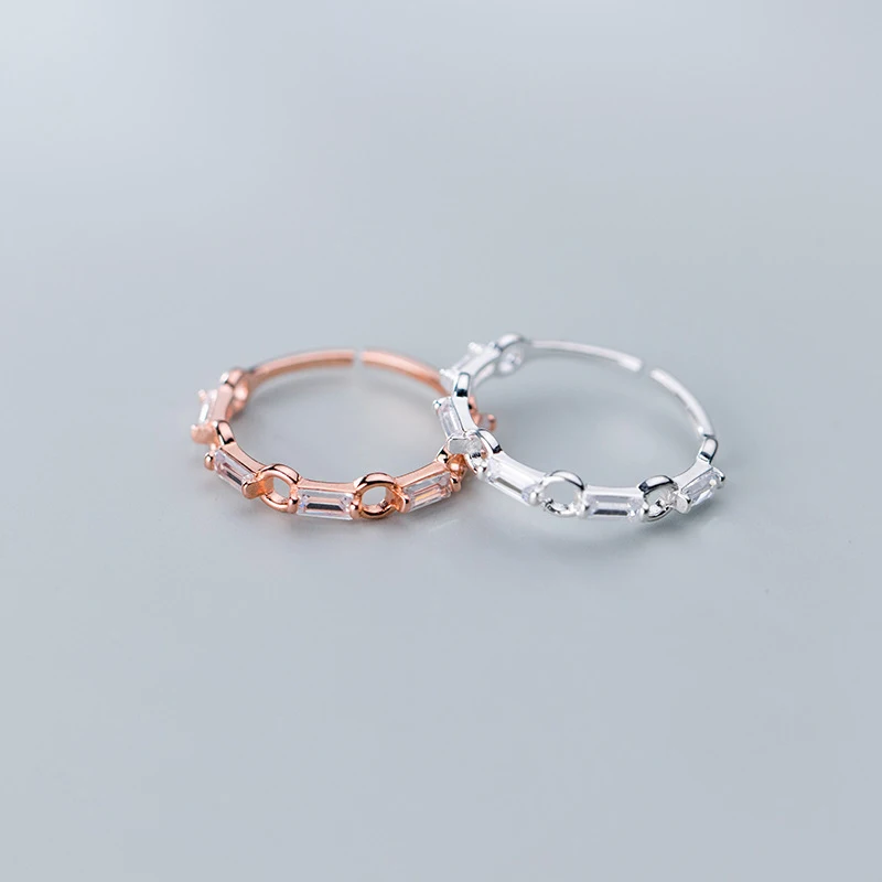 Женское кольцо из серебра 925 пробы с фианитом|Кольца| |