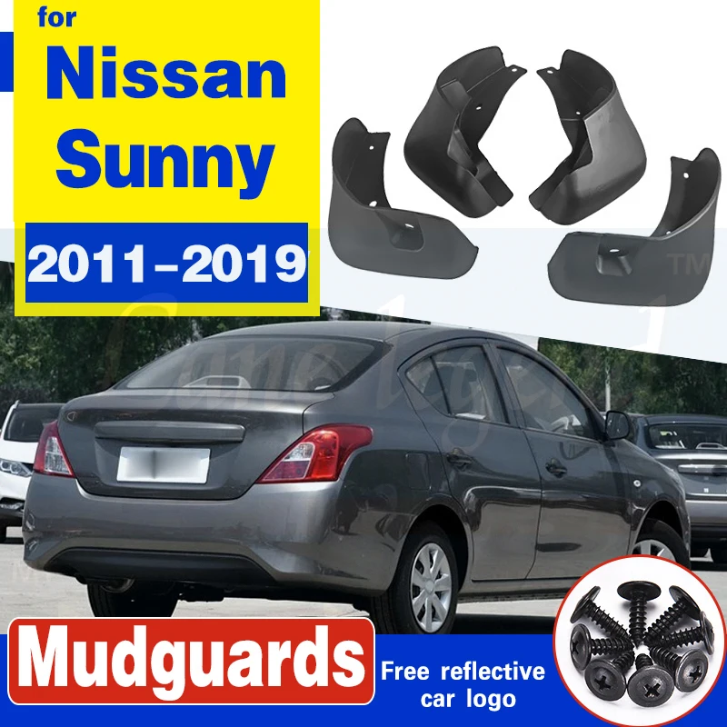 Комплект литых автомобильных брызговиков для Nissan sunny 2011 2019 брызговики от грязи