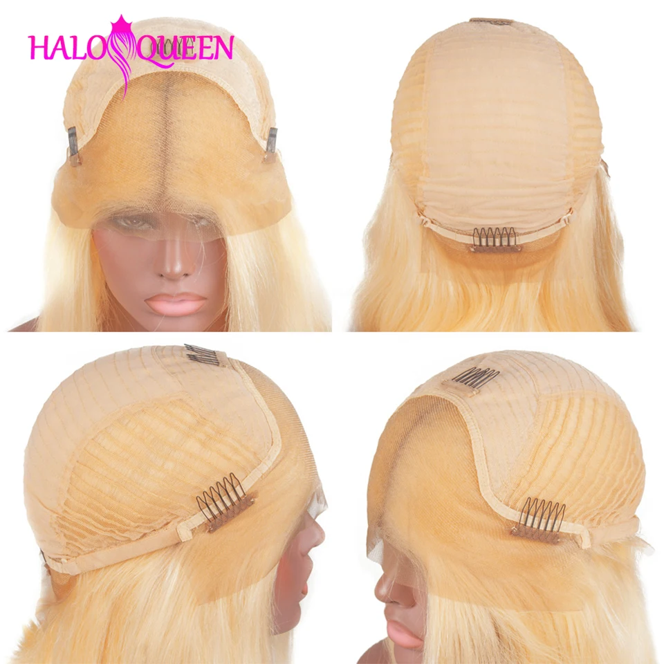 Парики HALOQUEEN 613 светлые волосы бразильские короткие Remy для чернокожих
