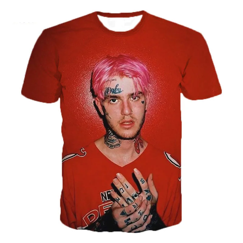 Рэпер Lil Peep 3D мужская футболка с рисунком/женская в стиле хип хоп Xxx Tentacion крутая