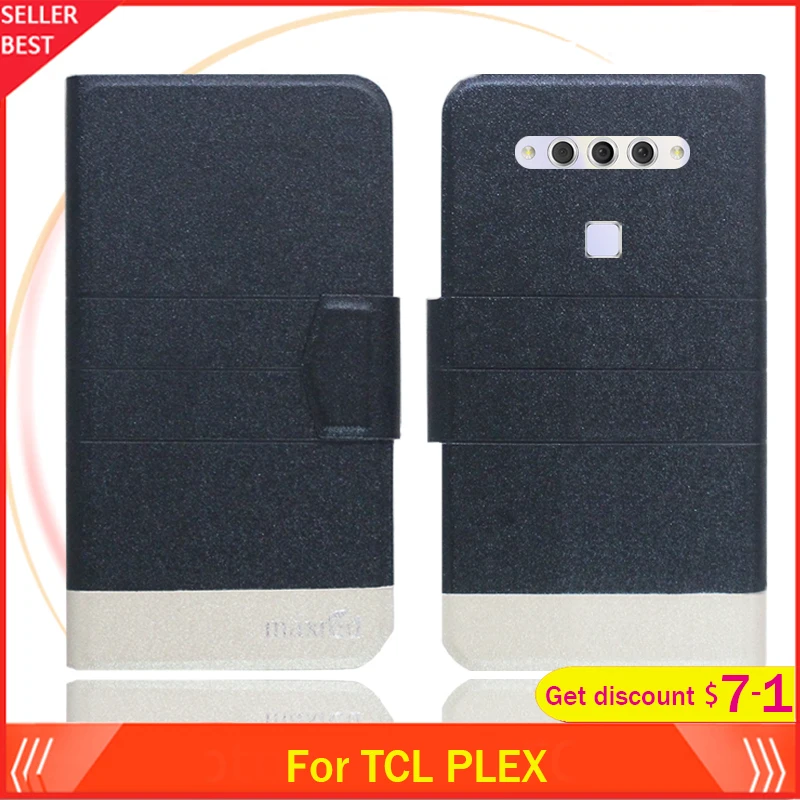 5 цветов лидер продаж! Чехол-книжка TCL PLEX 6 53 дюйма ультратонкий кожаный