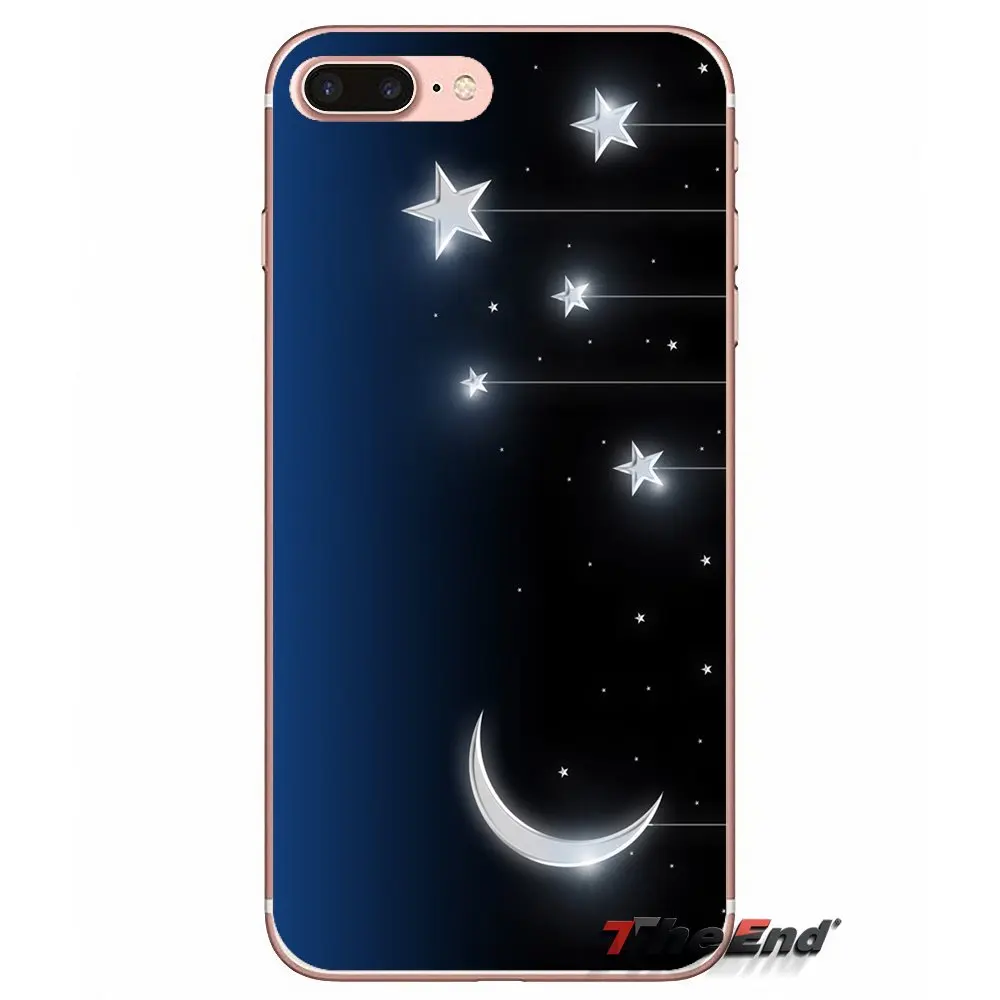 Мягкие прозрачные чехлы Луны для Apple IPhone X 4 4S 5 5S SE 5C 6 6s 7 8 плюс Plus 6S iphone