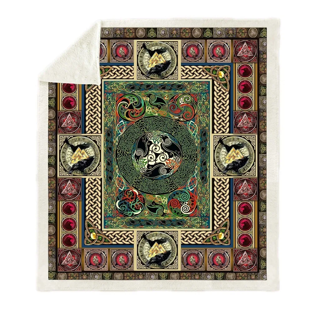 

Picnic Blanket Skull Plant 3d Digital Print Back To School Blanket Boho Decor