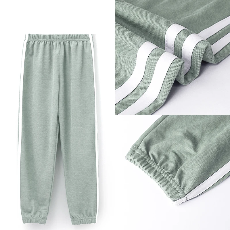 Детские танцевальные брюки для девочек и мальчиков эластичные спортивные