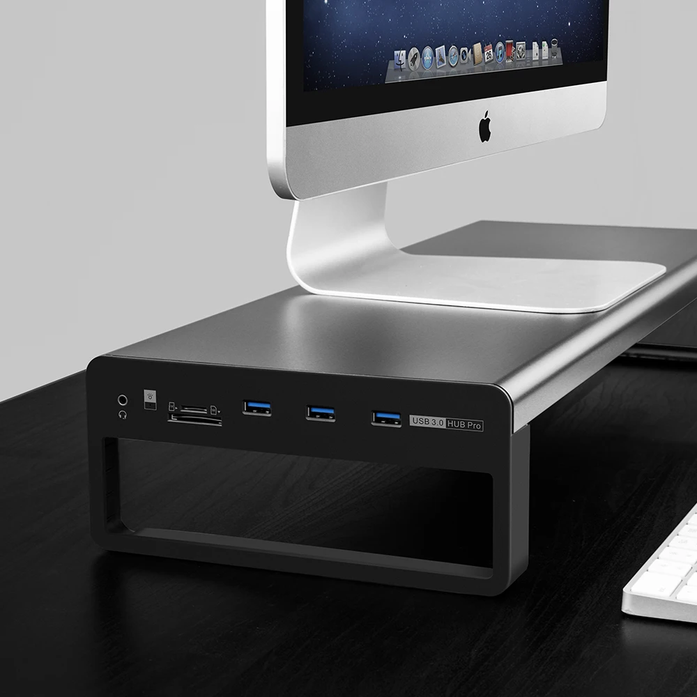Алюминиевый держатель для монитора металлическая подставка ноутбука USB 3 0 с