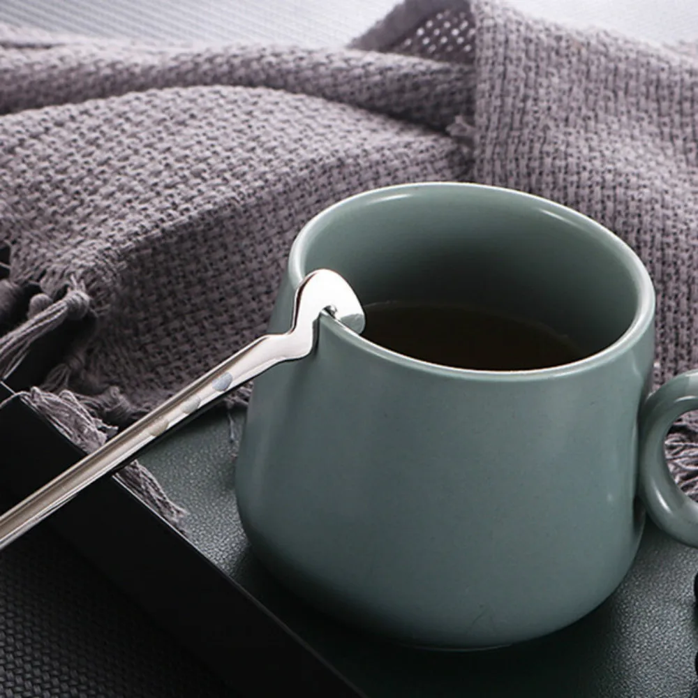 

1PCS Creative 304 Stainless Steel Tea-Spoon For Coffee Long Tail Cat Coffee Spoon Long Handle Spoon Birthday Gift Tableware